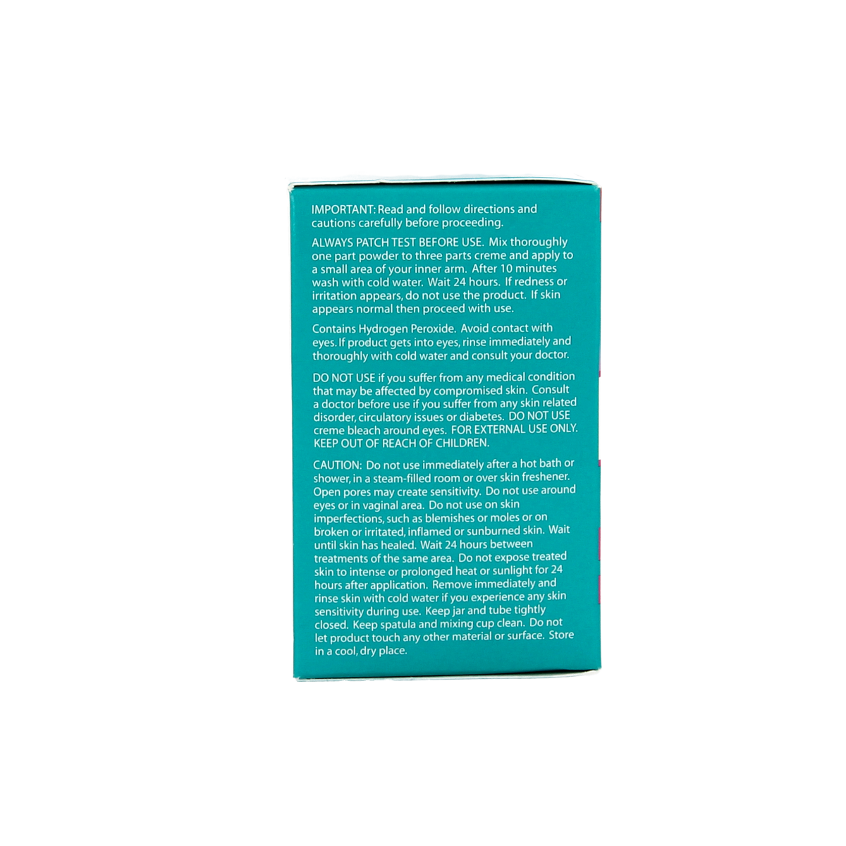 Jolen Ontkleuringscreme mild aloe vera for hair bleaching, 30ml tube with aloe vera extract, shown in the image.