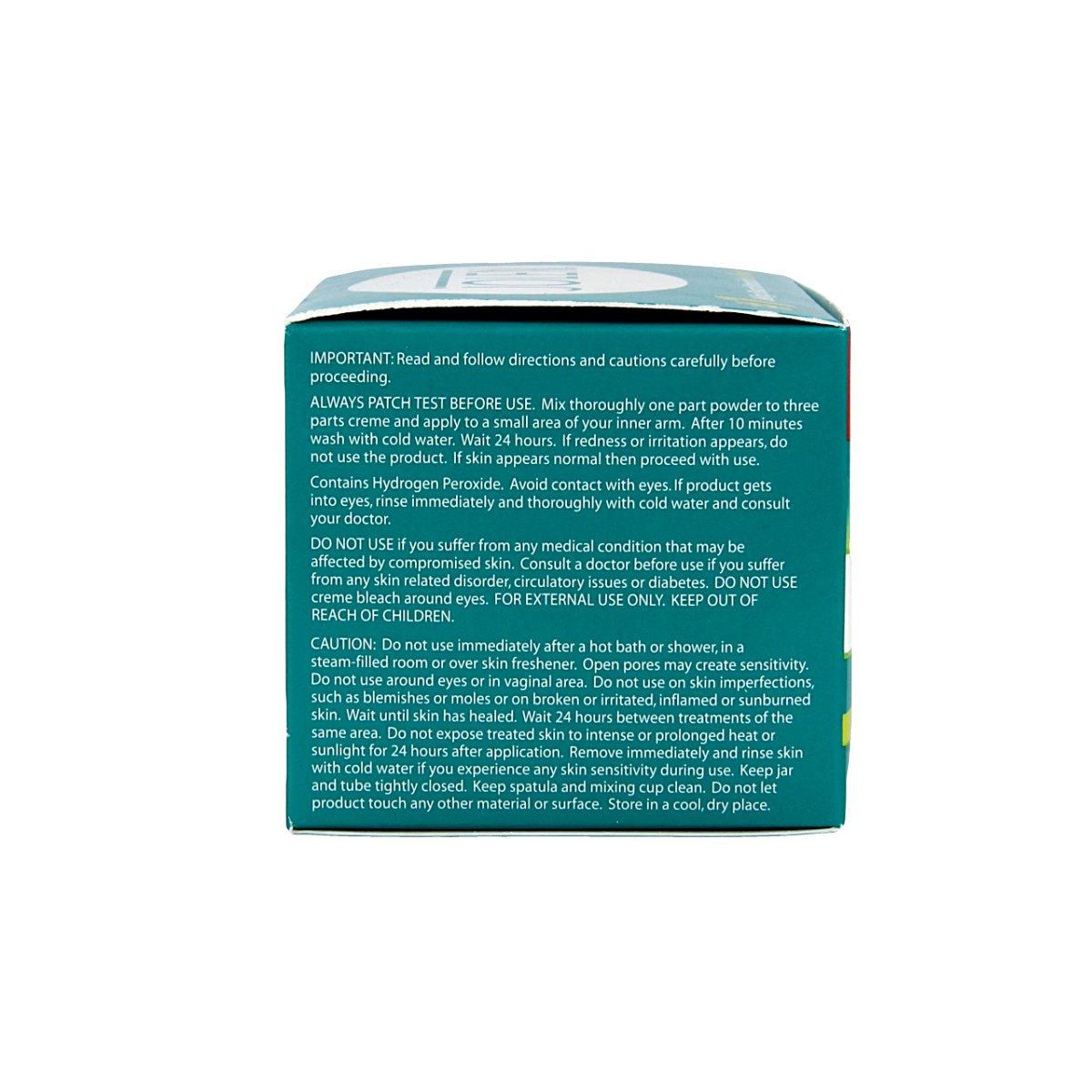 Jolen Ontkleuringscreme bleach cream for hair, 125ml tube, used for lightening or bleaching hair strands.