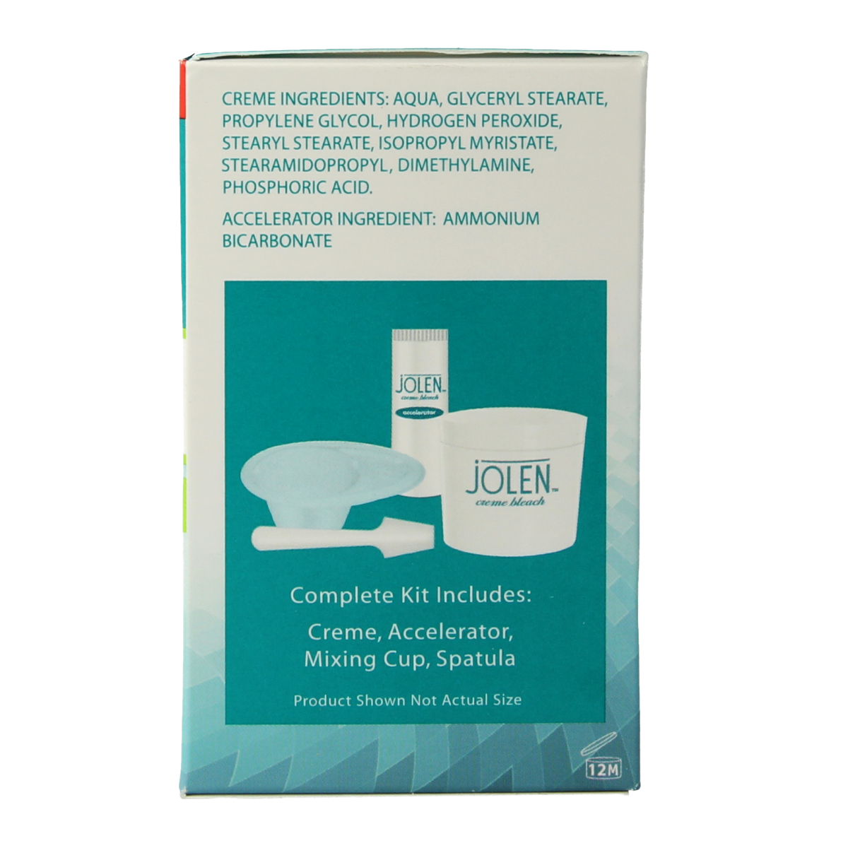 Jolen Ontkleuringscreme bleach cream in 30ml tube, used for hair lightening and coloring.