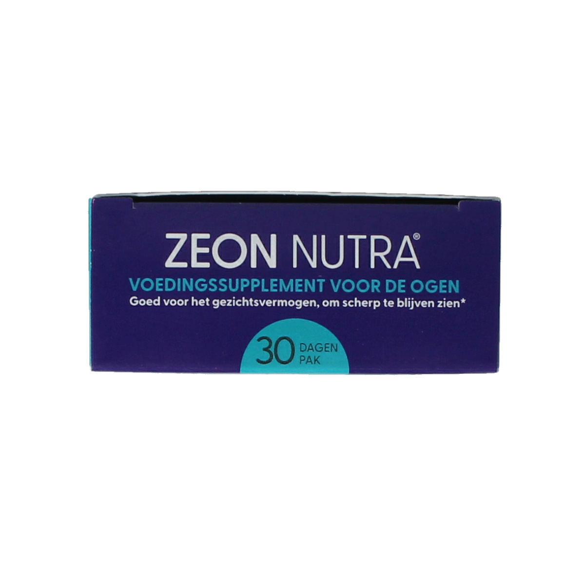 Zeon Nutra 30-capsule dietary supplement bottle featuring green and white label with product branding and capsules inside.