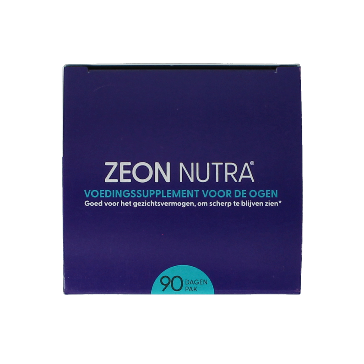 Zeon Nutra 90 capsules dietary supplement in a white bottle with label, featuring nutritional information and product branding.
