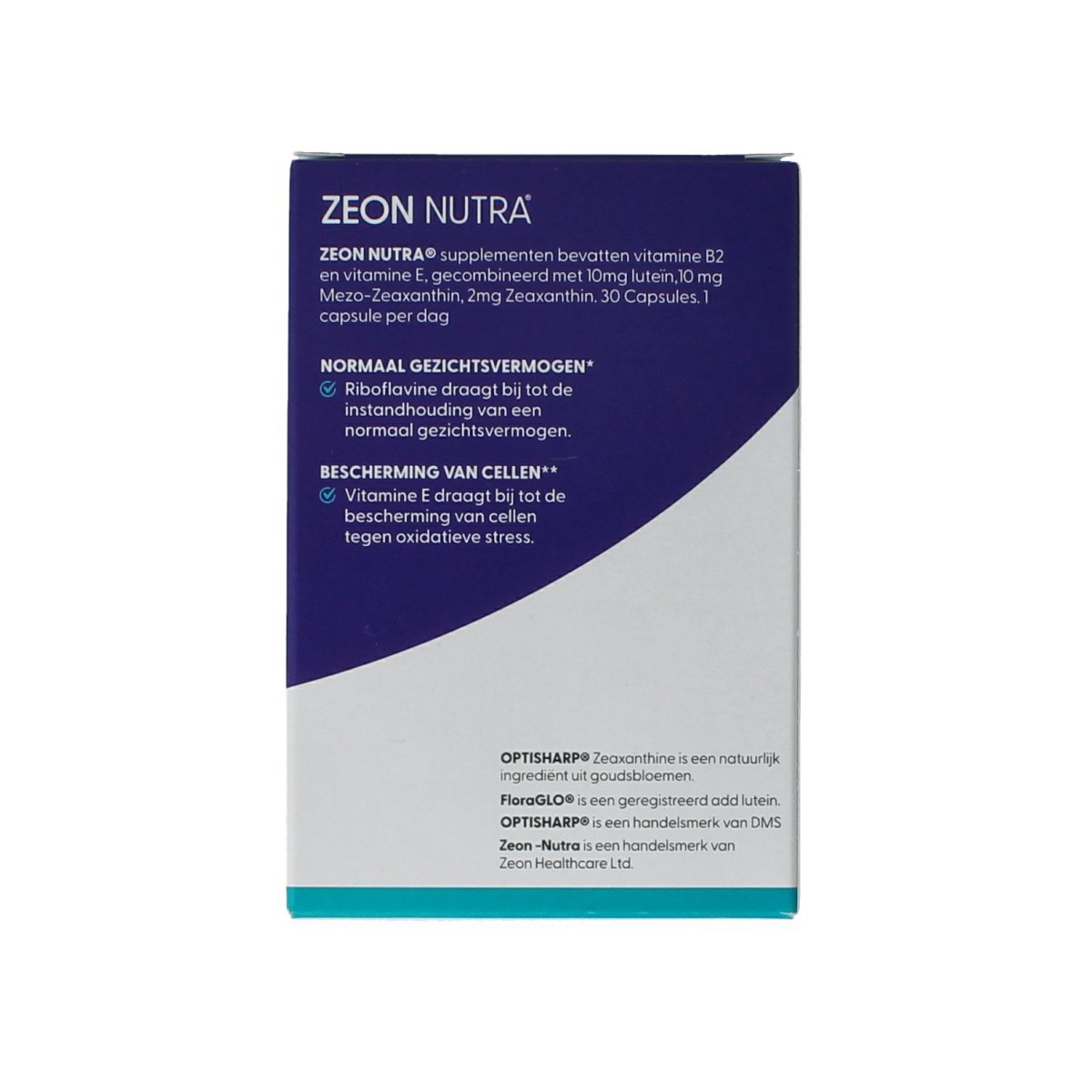 Zeon Nutra 90 capsules dietary supplement in a white bottle with label showing product details
