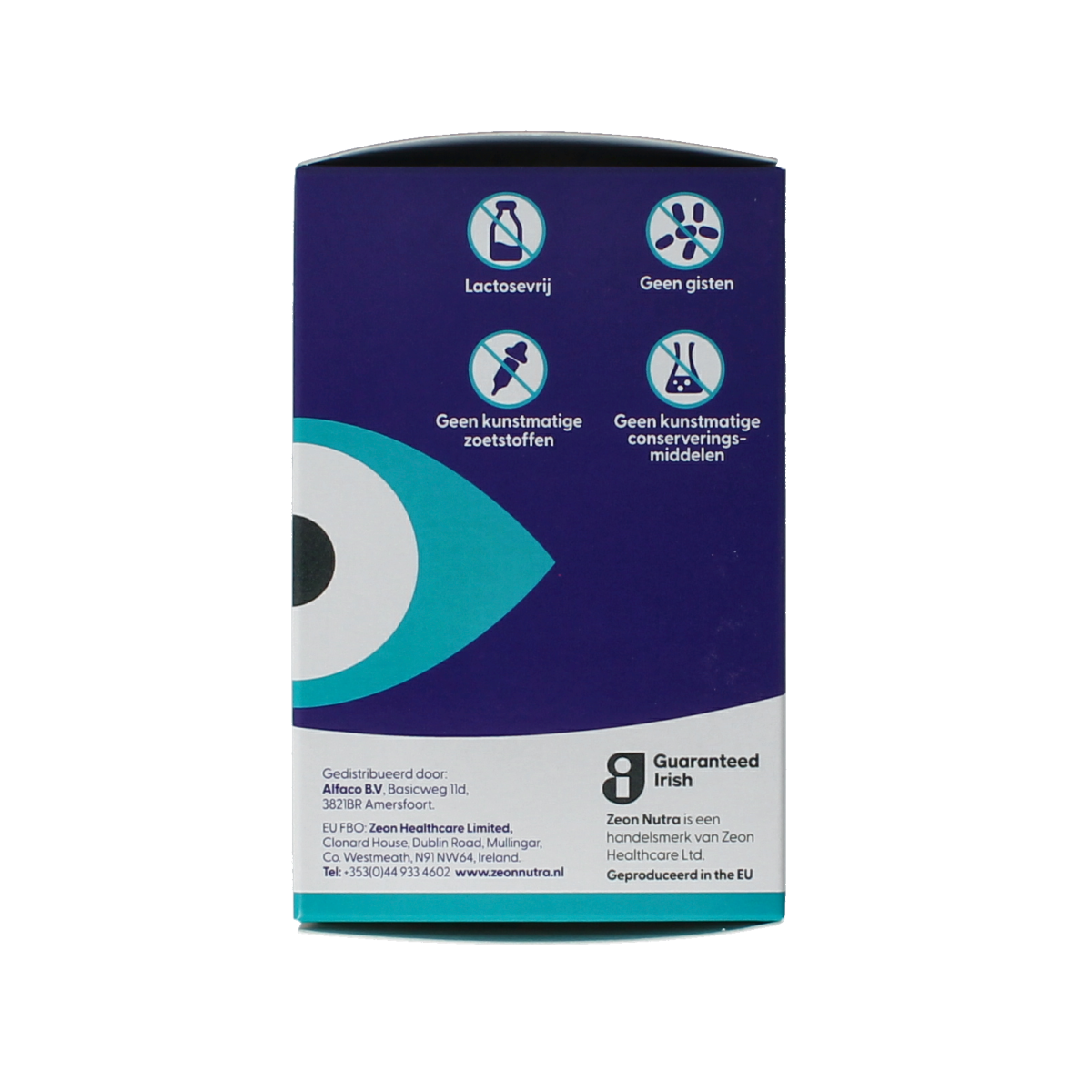 Zeon Nutra 90 capsules dietary supplement bottle with label and capsules visible, natural herbal supplement product.