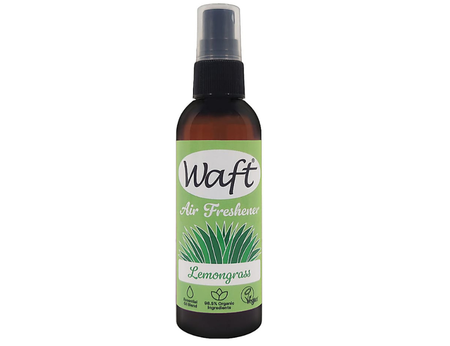 Waft Citroengras Luchtverfrisser 100ml bottle, a fresh citronella scent for bathroom air freshening and toilet cleaning.