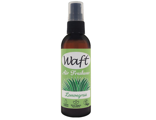 Waft Citroengras Luchtverfrisser 100ml bottle, a fresh citronella scent for bathroom air freshening and toilet cleaning.
