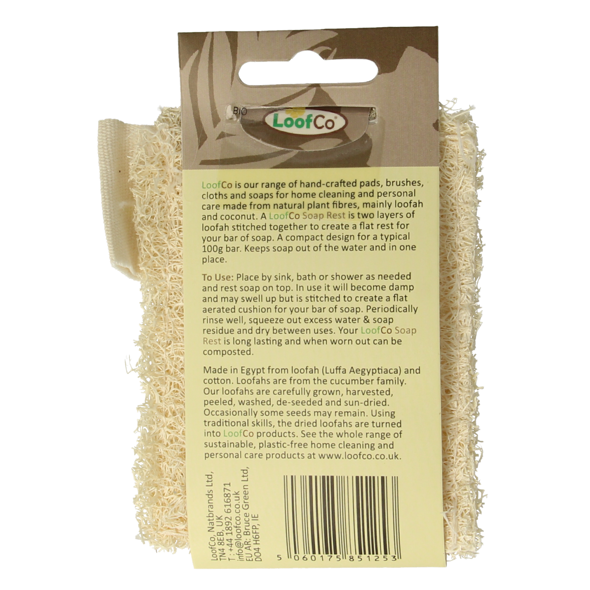 Loofco bio soap holder for bathroom and toilet, natural wooden design, eco-friendly bathroom accessory, single piece.