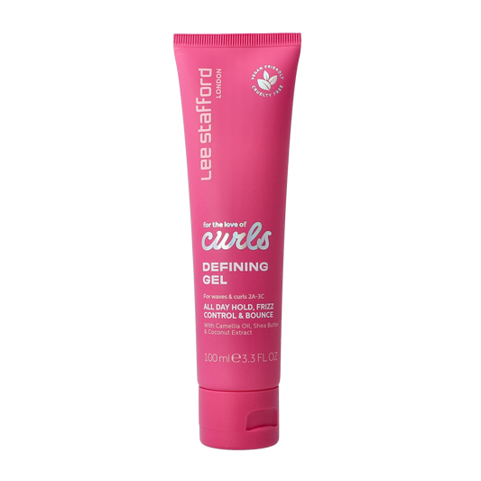 Lee Stafford For the Love of Curls defining gel in 100ml bottle, hair styling product for curly hair care, Haarverzorging.