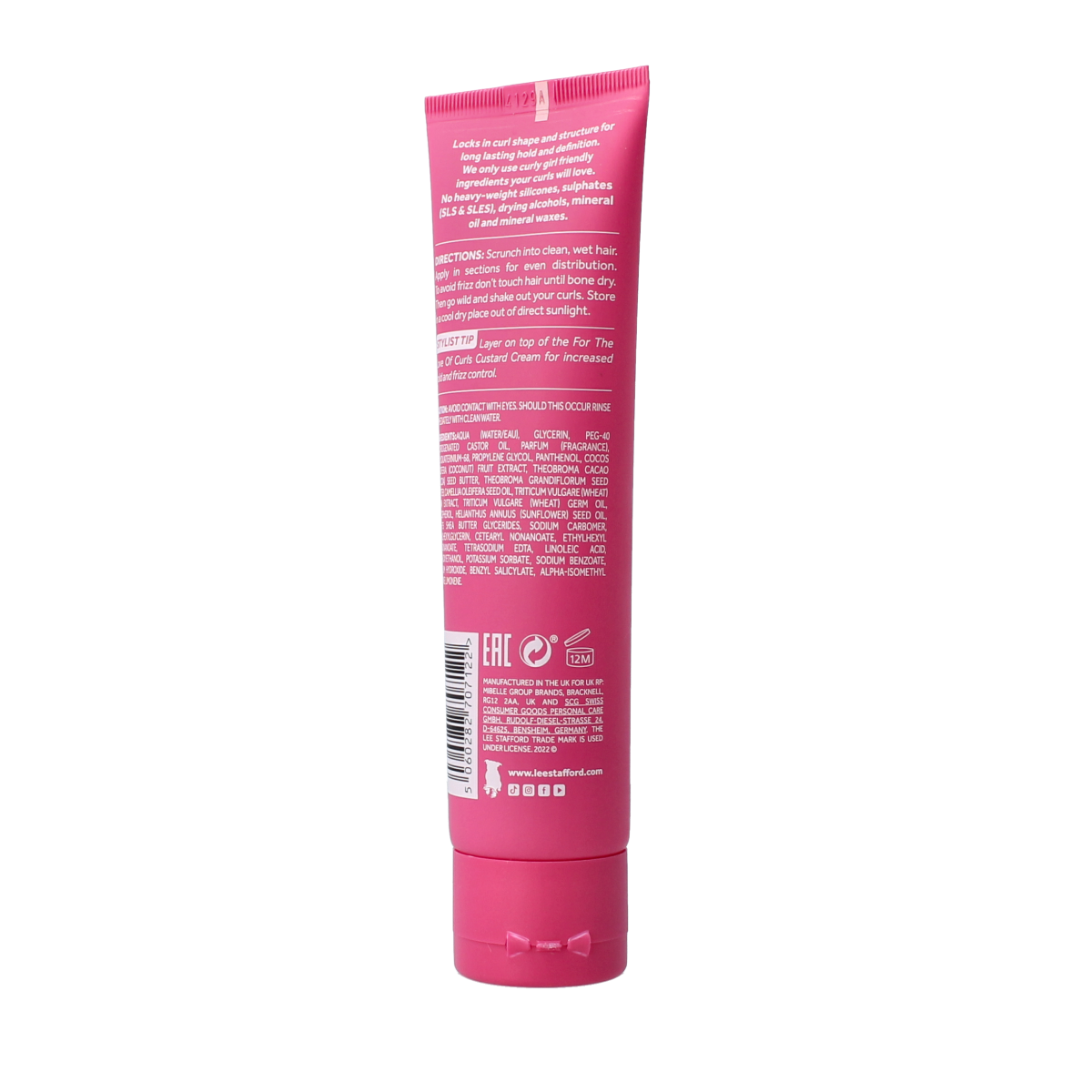 Lee Stafford For the Love of Curls defining gel in 100ml, a haircare product for curly hair styling and hold.