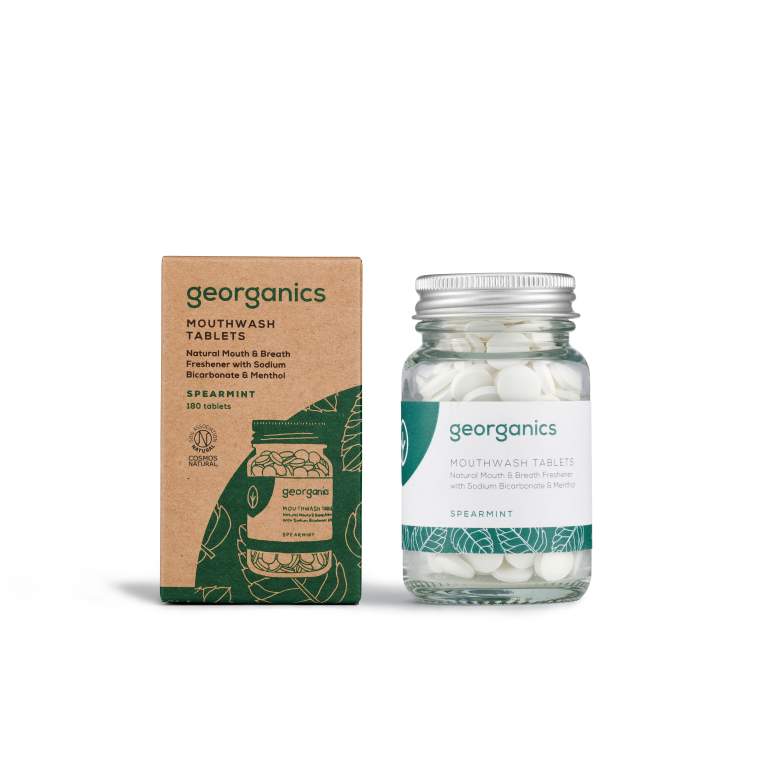Georganics Mouthwash tablets spearmint 180.00 Tabletten