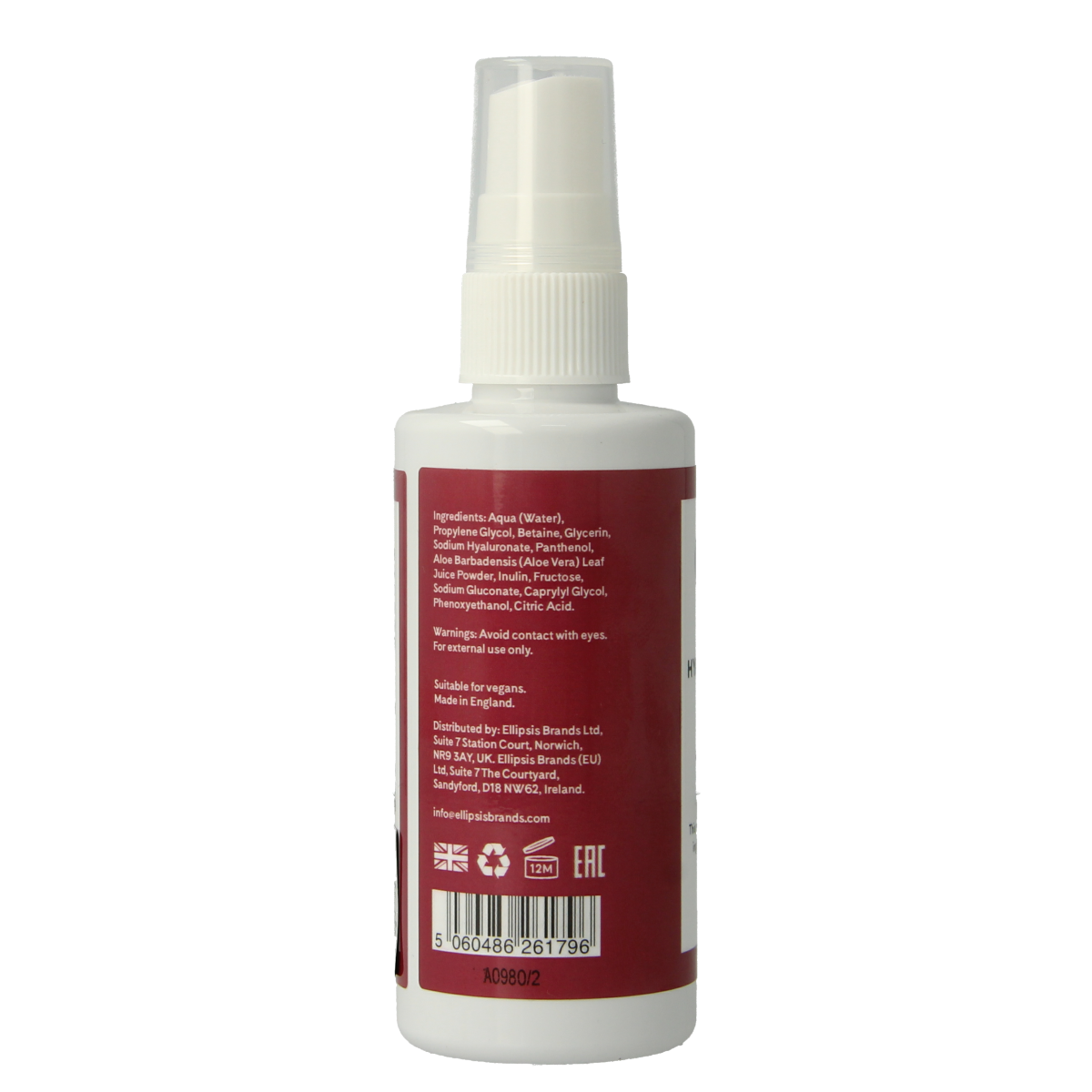 Q+A Hyaluronic acid face mist 100.00 Milliliter