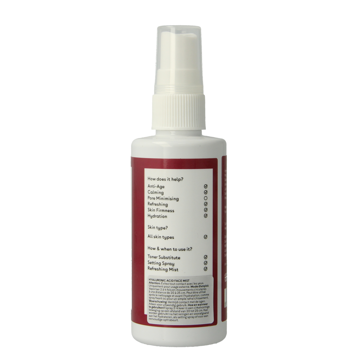 Q+A Hyaluronic acid face mist 100.00 Milliliter