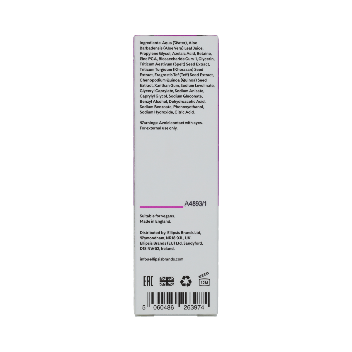 Q+A Azelaic Acid Serum in a 30ml bottle, facial skincare product with clear packaging and dropper applicator.