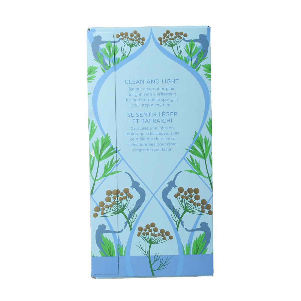 Pukka After Dinner Bio tea bags, 20-count, natural herbal blend for digestion, in a box with tea bags visible.