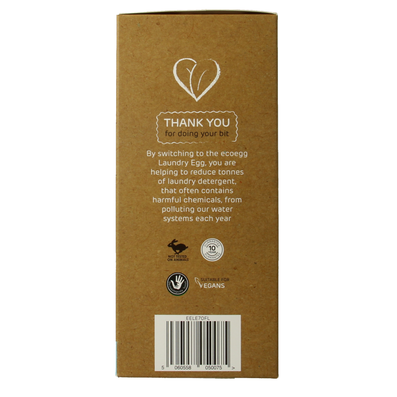Eco Egg laundry egg in fresh linen scent, eco-friendly washing solution, natural cleaning product for laundry.