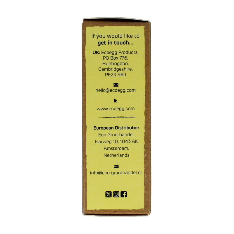 Eco Egg laundry egg refill, fragrance-free, 50 washes, natural wasmiddelen by Eco Egg, shown in the image.