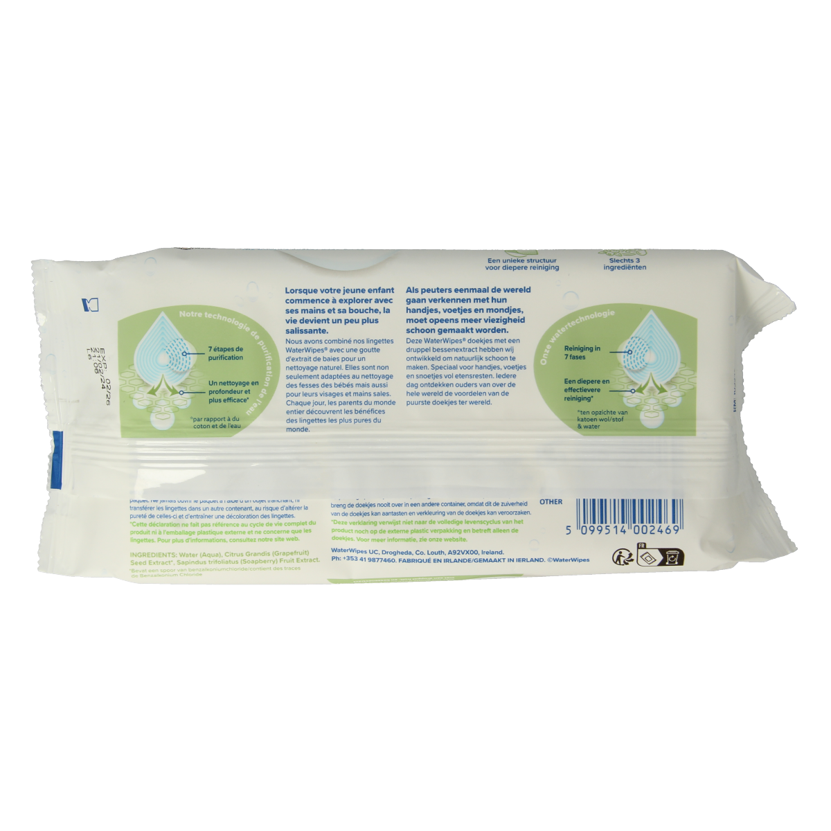 Waterwipes Snoetendoekjes for babies and toddlers, pack of 48, gentle and natural baby wipe towels from Waterwipes.