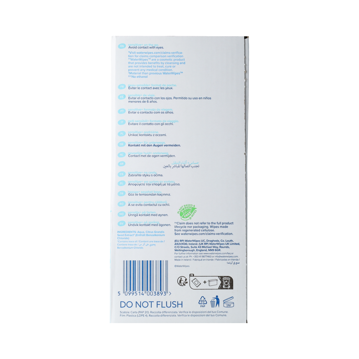 Waterwipes Baby and Toddler Care wipes on the go, 28-pack of gentle, natural baby wipes by Waterwipes.