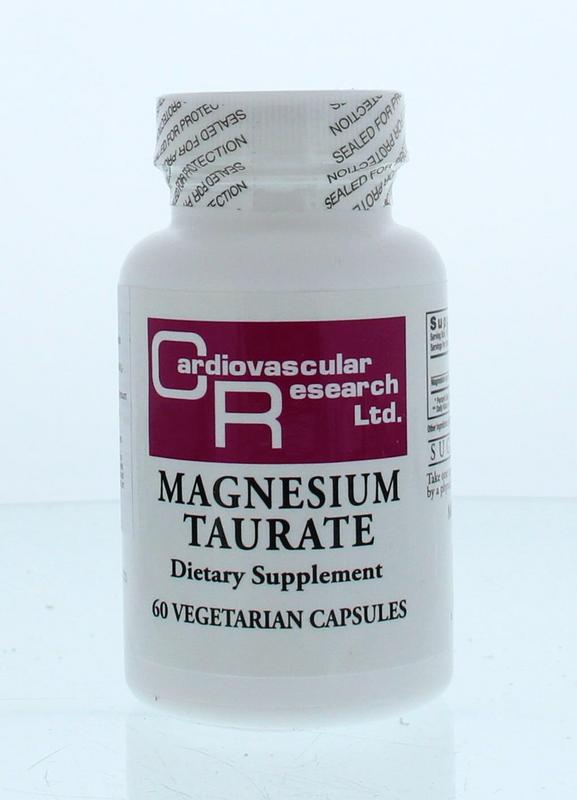 Cardio Vasc Res Magnesium capsules in a bottle, dietary supplement for cardiovascular health, mineral supplement from Cardio Vasc Res.