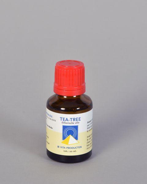 Vita Tree Oil 20ml bottle for body care, natural skincare product from Vita with labeled dropper cap and clear packaging.