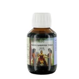 Holisan Maha Narayan Taila in a 100ml bottle, traditional Ayurvedic body care oil with herbal ingredients, suitable for massage and skin.