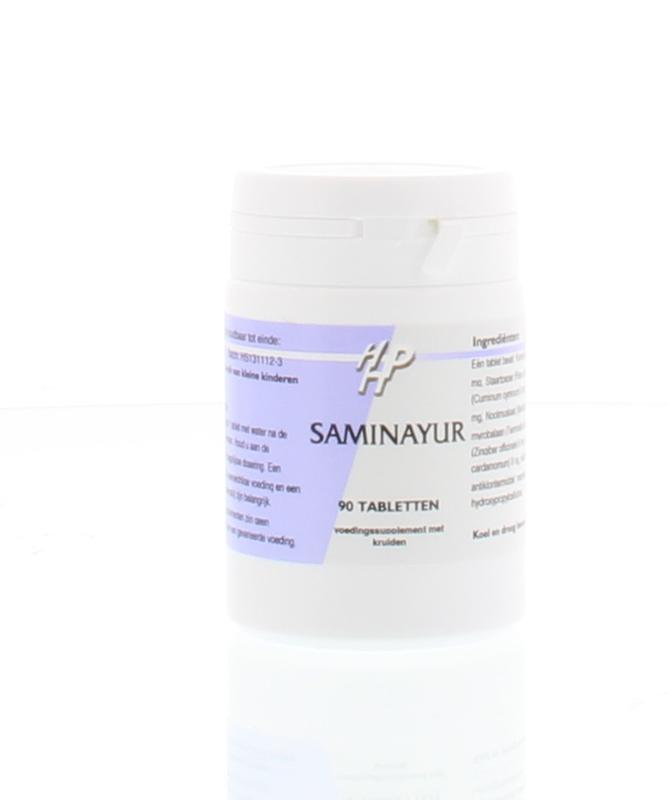 Holisan Saminayur herbal tablets in a blister pack, natural supplement from Holisan for health and wellness.