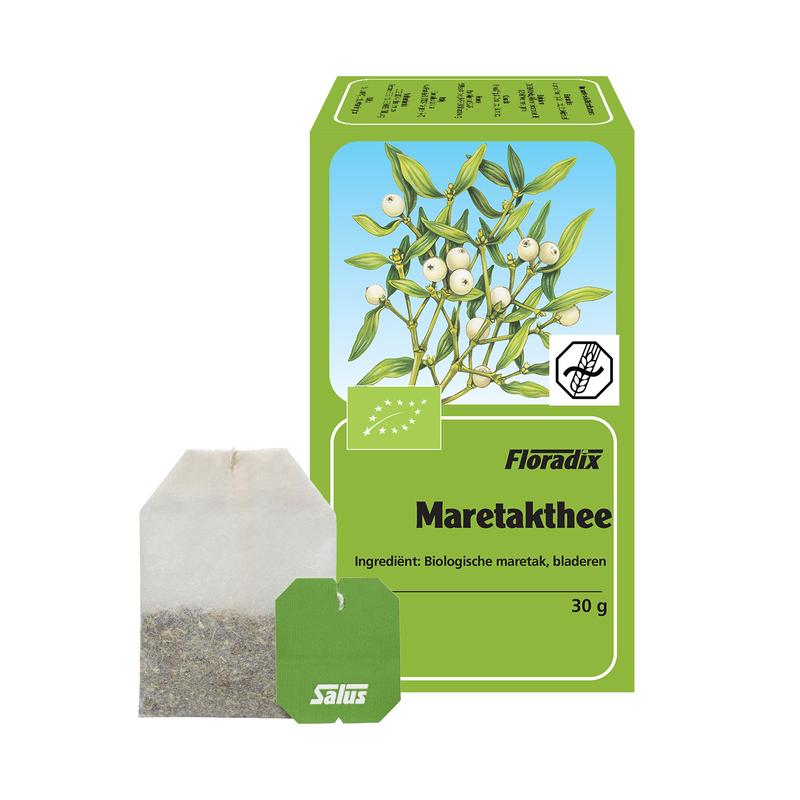 Salus Maretak thee bio in a box with 15 sachets, herbal tea for wellness, natural and organic product.