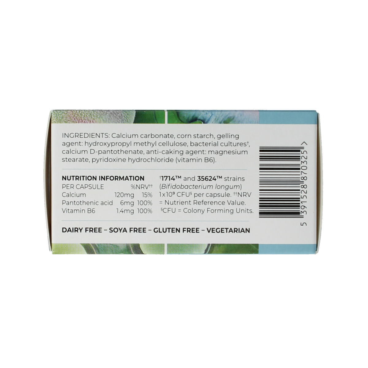 Alflorex Dual Action vegetarian capsules, dietary supplement and herbal preparation by Alflorex, shown in a clear container.