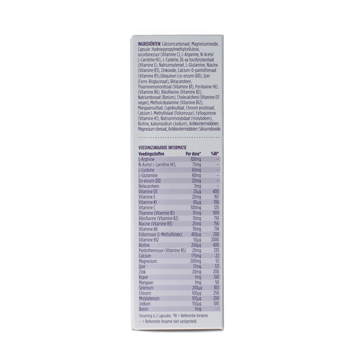 Proceive Kinderwens trimester 1 multivitamin capsules in a bottle, designed to support early pregnancy health.