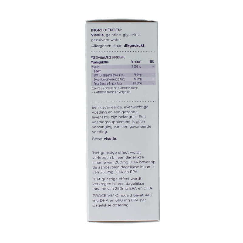 Proceive Kinderwens and zwangerschap omega-3 Vetzuren capsules, 60 softgel supplements for fertility and pregnancy support.