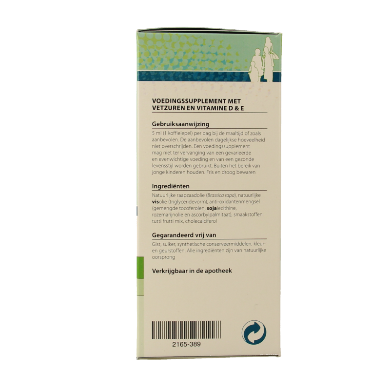 Metagenics Eskimo 3-6-9 Vetzuren bottle, 210ml, showing the supplement liquid with a clear label and cap.