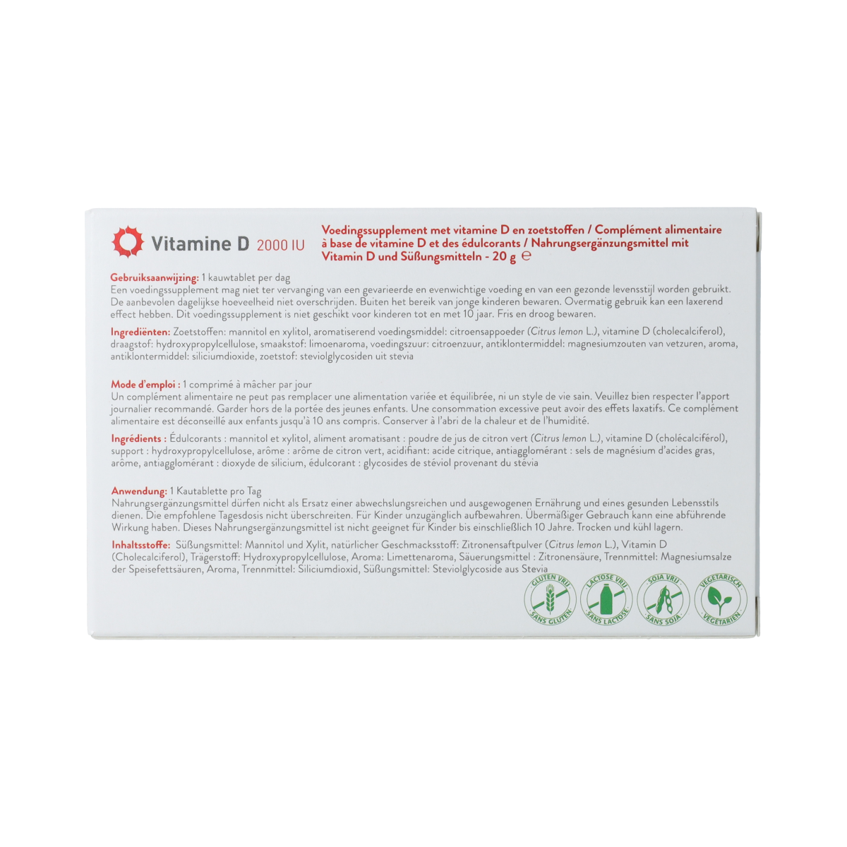Metagenics Vitamine D 2000IU 84.00 Tabletten