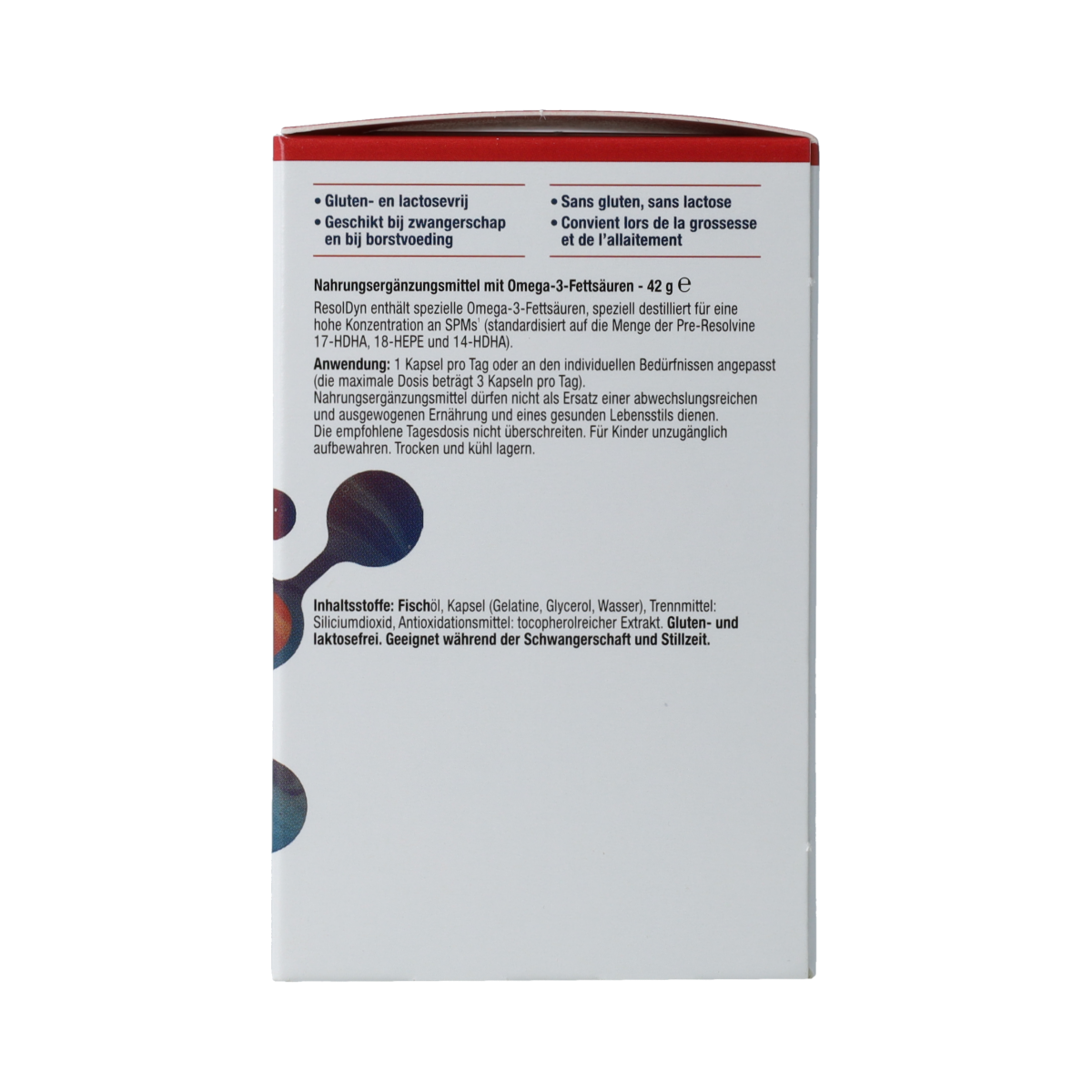 Metagenics Resoldyn Vetzuren capsules in a bottle, dietary supplement for gut health and digestive support.