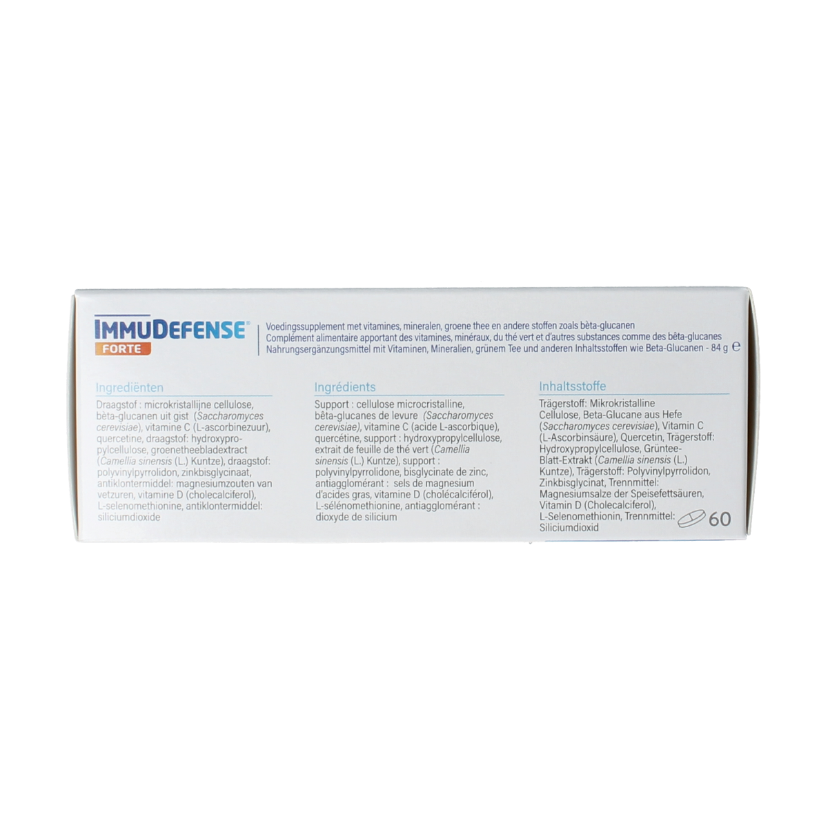 Metagenics Immudefense Forte herbal supplement tablets, natural immune support product from Metagenics.
