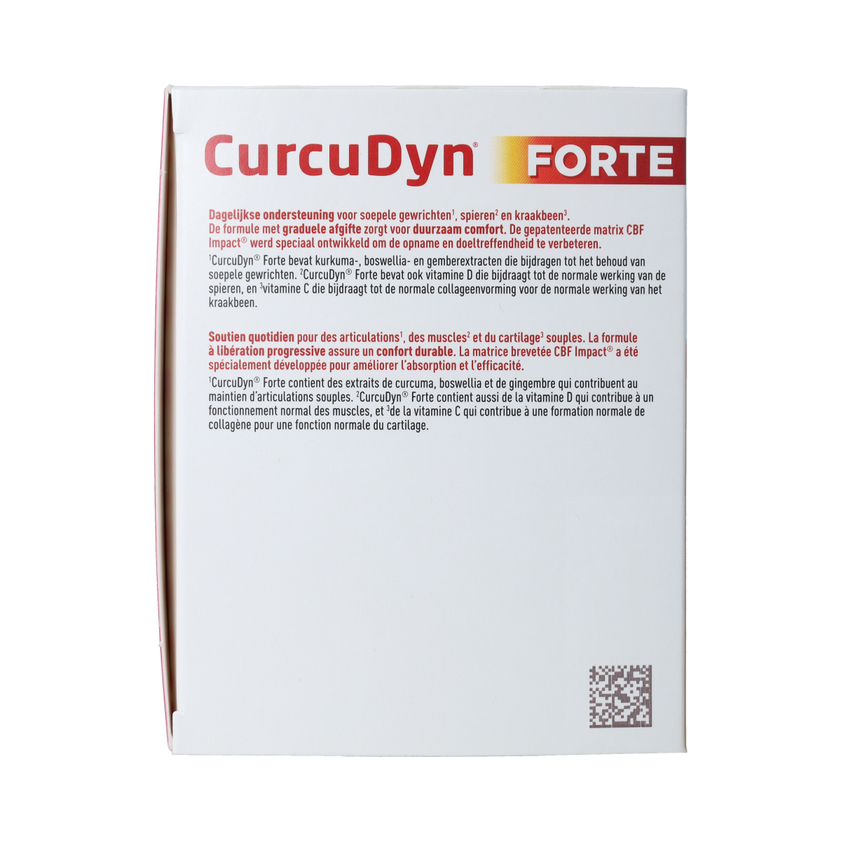 Metagenics Curcudyn Forte herbal supplement capsules in a bottle, designed for natural health support.