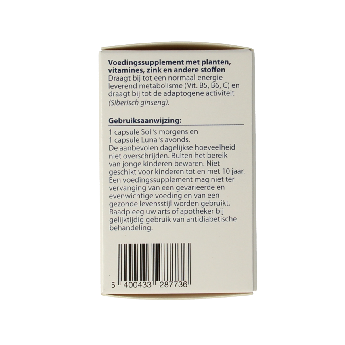Metagenics Adaptodyn multivitamin capsules in a bottle, designed to support overall wellness and stress management.