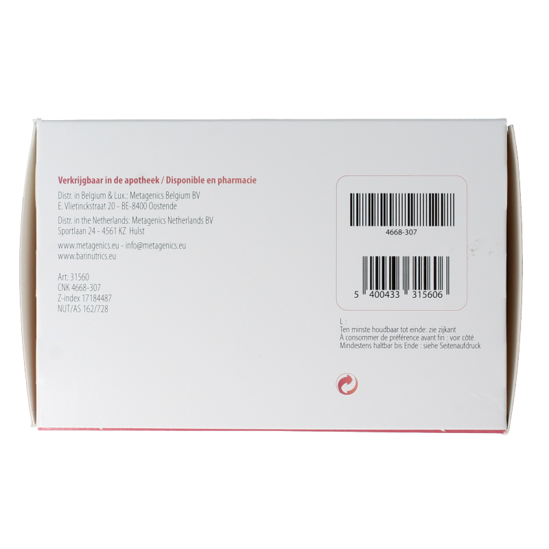 Metagenics Prenatal NFD 150 capsules dietary supplement with herbal ingredients for prenatal health and wellness.