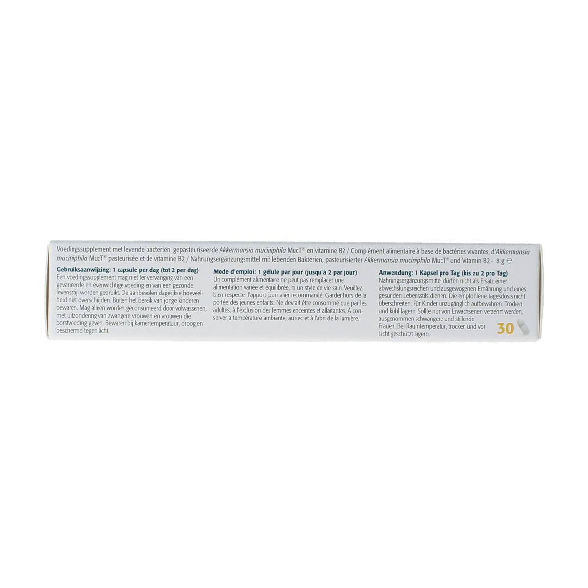 Metagenics Bactiol Complete NDF probiotic capsules containing beneficial micro-organisms for digestive health.