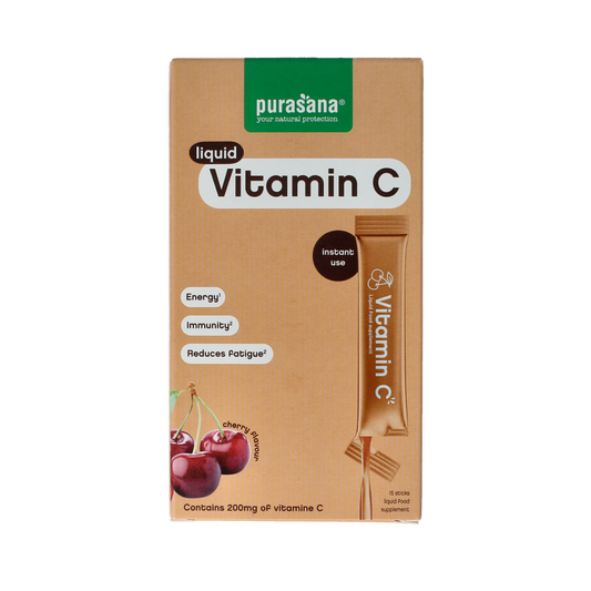 Purasana Vitamin C liquid gelstick 10ml 15.00 Stuks