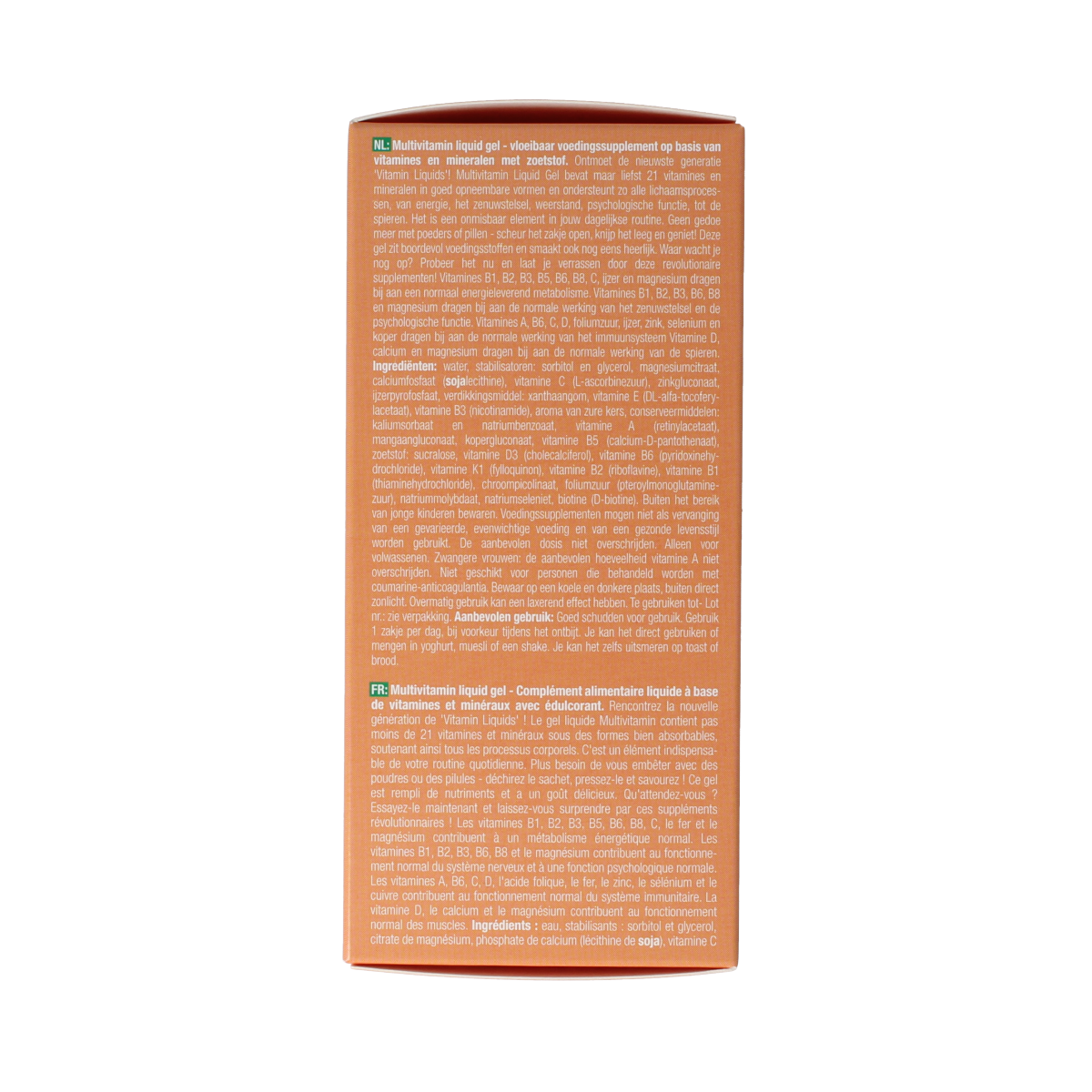 Purasana multivitamin liquid gelstick in 10ml packs, featuring a colorful array of gelsticks for daily vitamin intake.