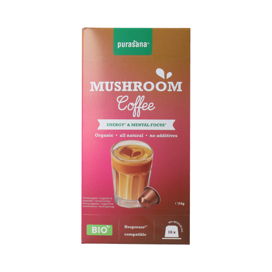 Purasana Instant Mushroom Coffee Capsules 16x1,5g bio 16.00 Capsules