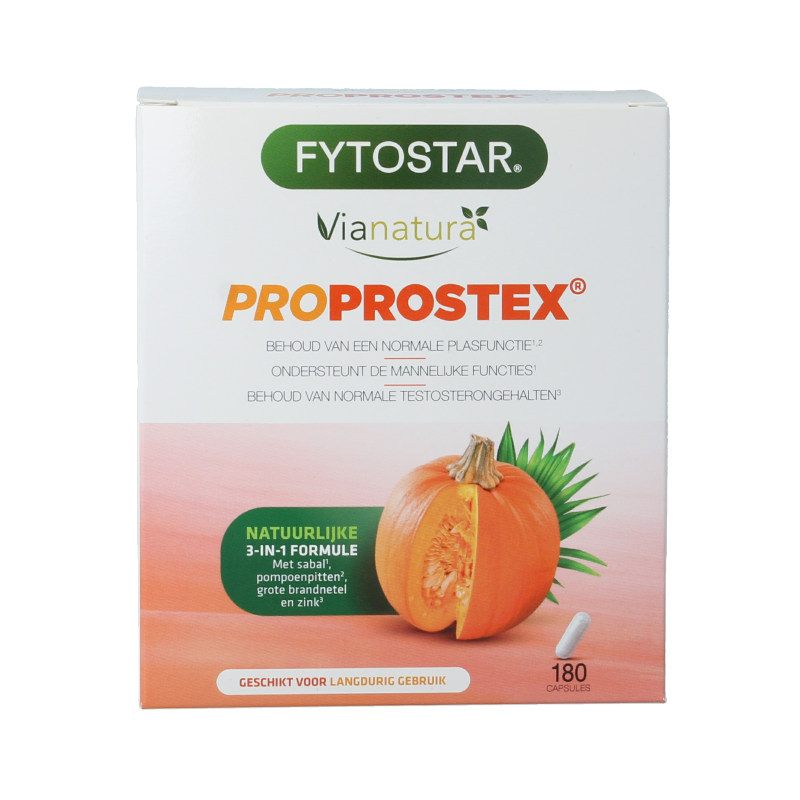 Fytostar Proprostex 180 capsules in a bottle, herbal supplement for prostate health, natural herbal preparation by Fytostar
