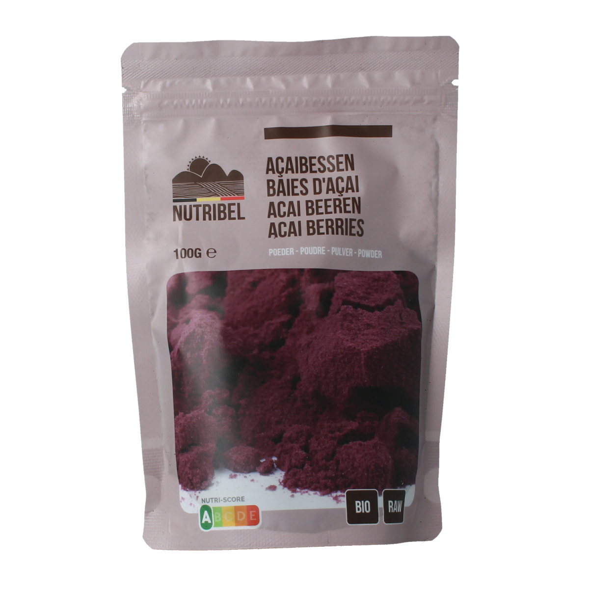 Nutribel Acaibes poeder raw bio 100.00 Gram