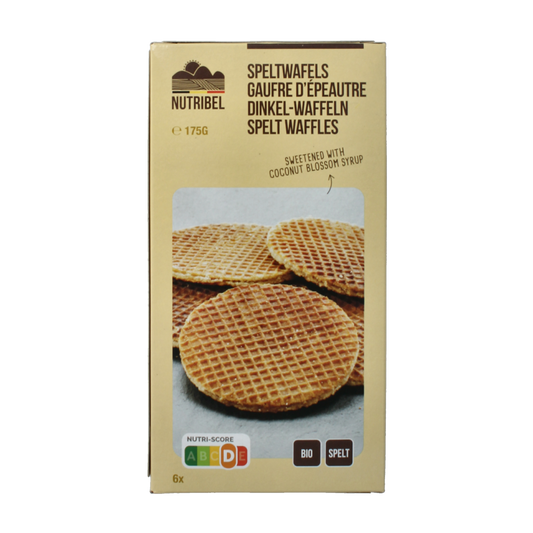 Nutribel Spelt wafel bio 175.00 Gram