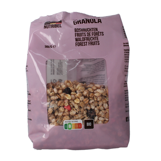 Nutribel Granola bosvruchten bio 300.00 Gram
