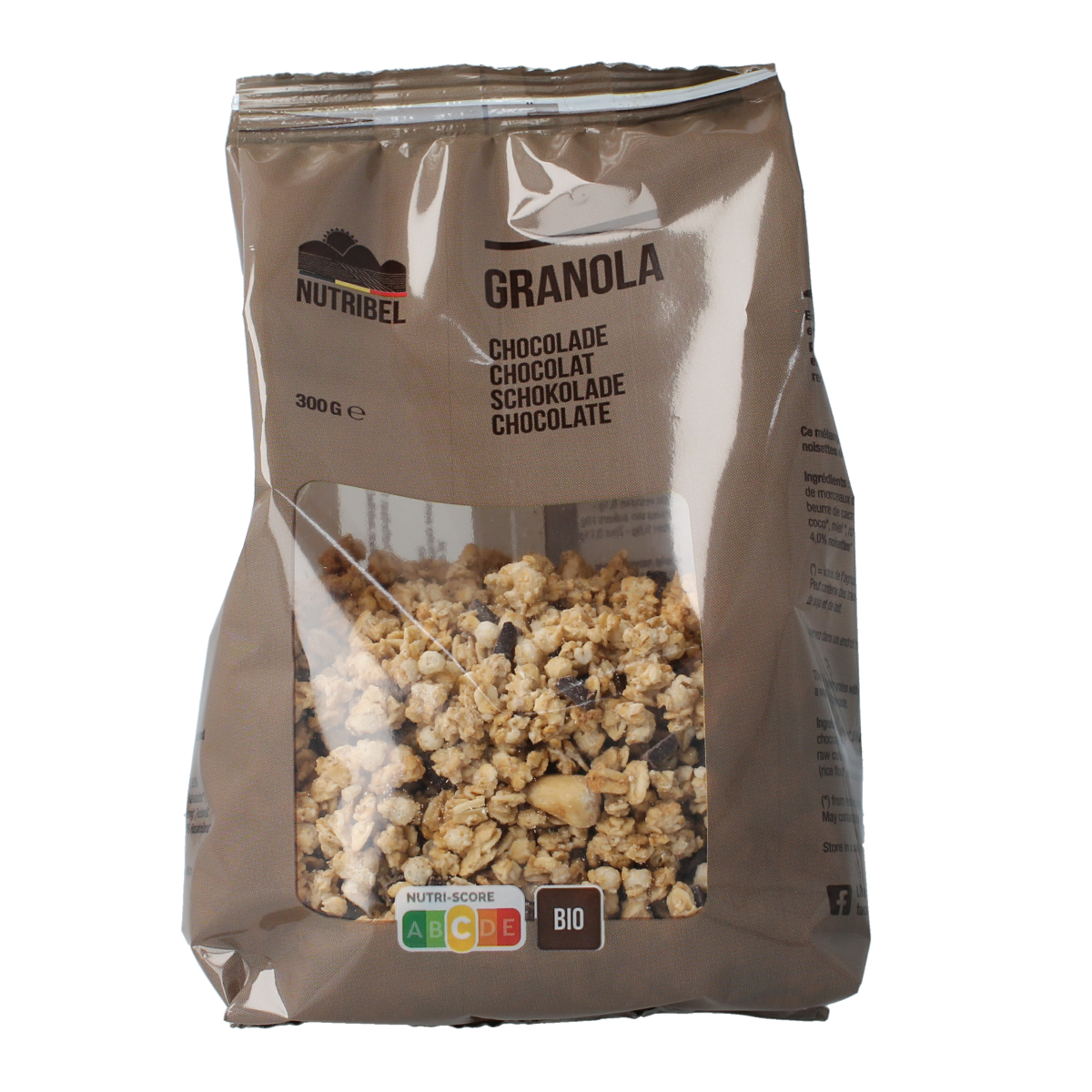 Nutribel Granola chocolade bio 300.00 Gram