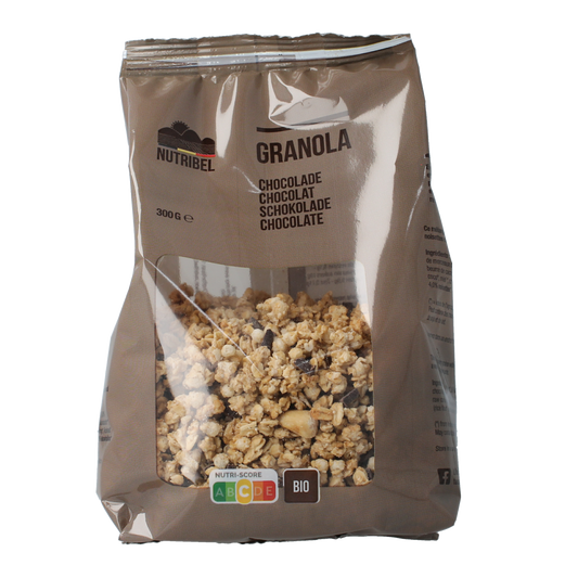 Nutribel Granola chocolade bio 300.00 Gram