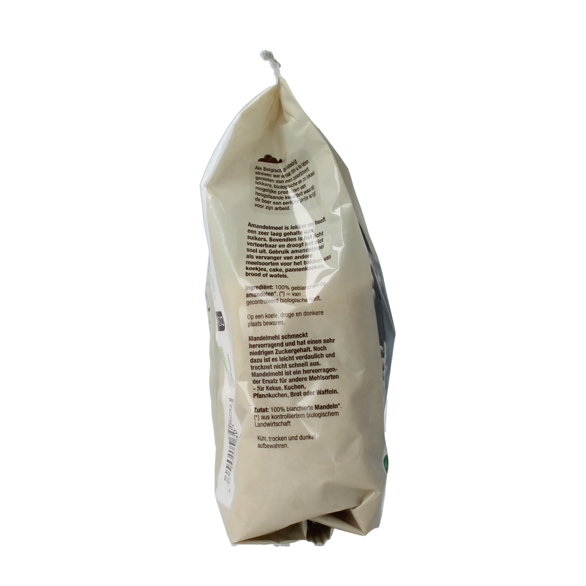 Gluten-free organic almond flour from Nutribel in a 200g package, ideal for baking and gluten-free recipes.
