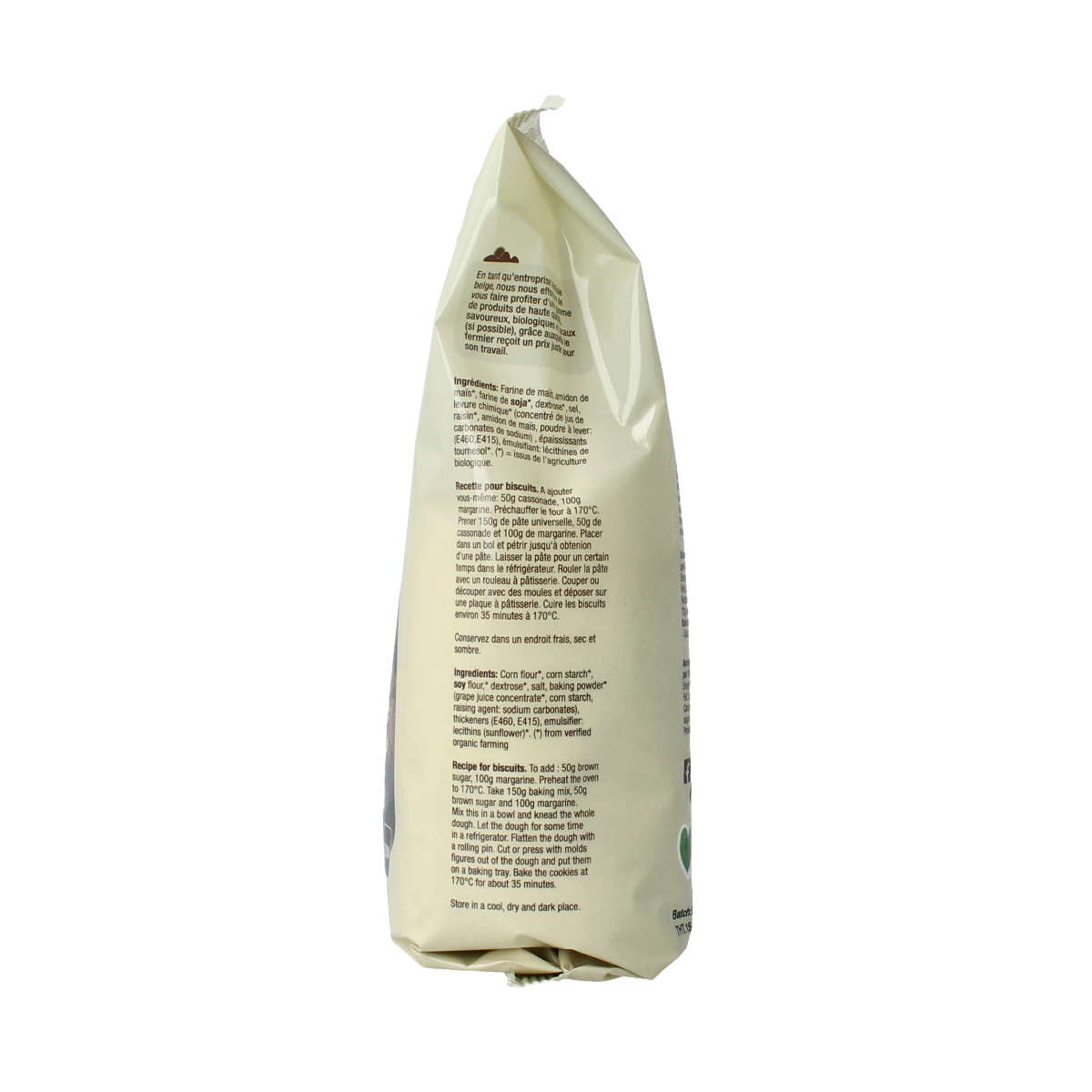 Nutribel glutenvrije bakmix universeel bio in 450g verpakking, veelzijdige mix voor bakken en koken.