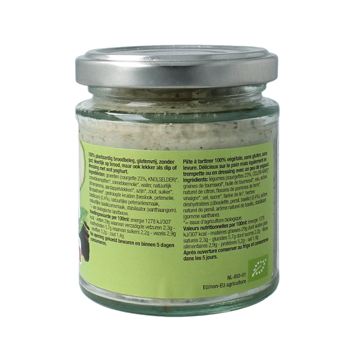 Nutribel Kruiden spread glutenvrij bio 170.00 Gram