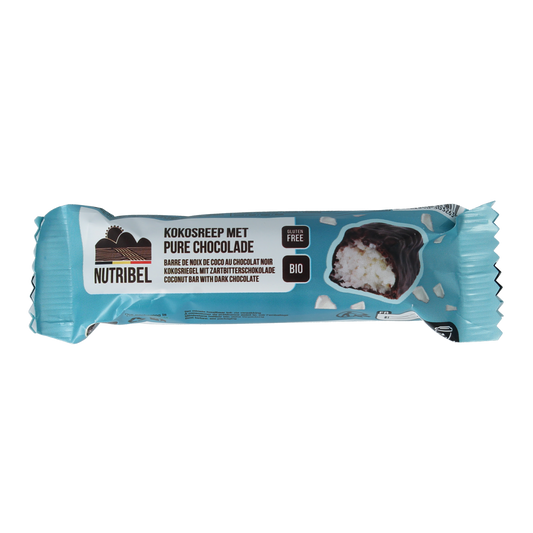 Nutribel Op=Op Kokosreep met pure chocolade bio 40.00 Gram